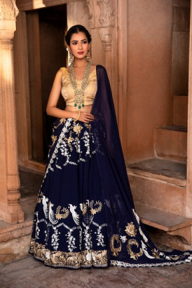 Wedding Lehengas in Delhi, Designer Handcrafted lehengas, Lucknawi lehengas,  Chikankari lehengas
