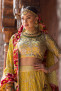 Yellow chikan mukaish Lehenga